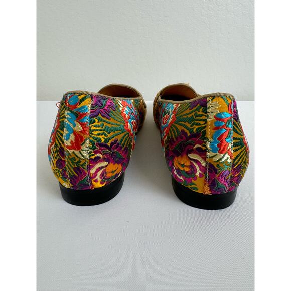 Mens size 10 Wedge Embroidery Flat Leisure Slip On Shoes main image 7